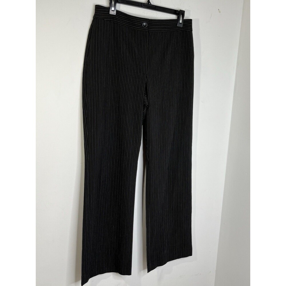 Chico's Pinstripe Career Dress Print Pants Womens 1.5 10 M (13
